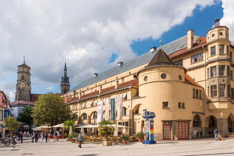 The Stuttgart Market Hall at a sunny summer day