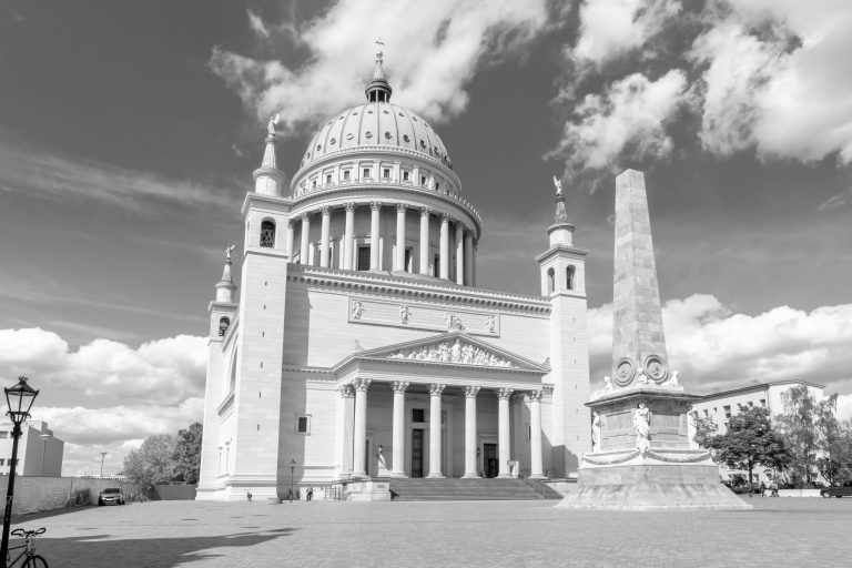 St. Nicholas' Church in center of Potsdam, Germany